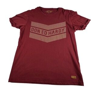 Ed Hardy Don Ed Hardy Rhinestone Tee Shirt‎ Los Angeles New York Mens Medium